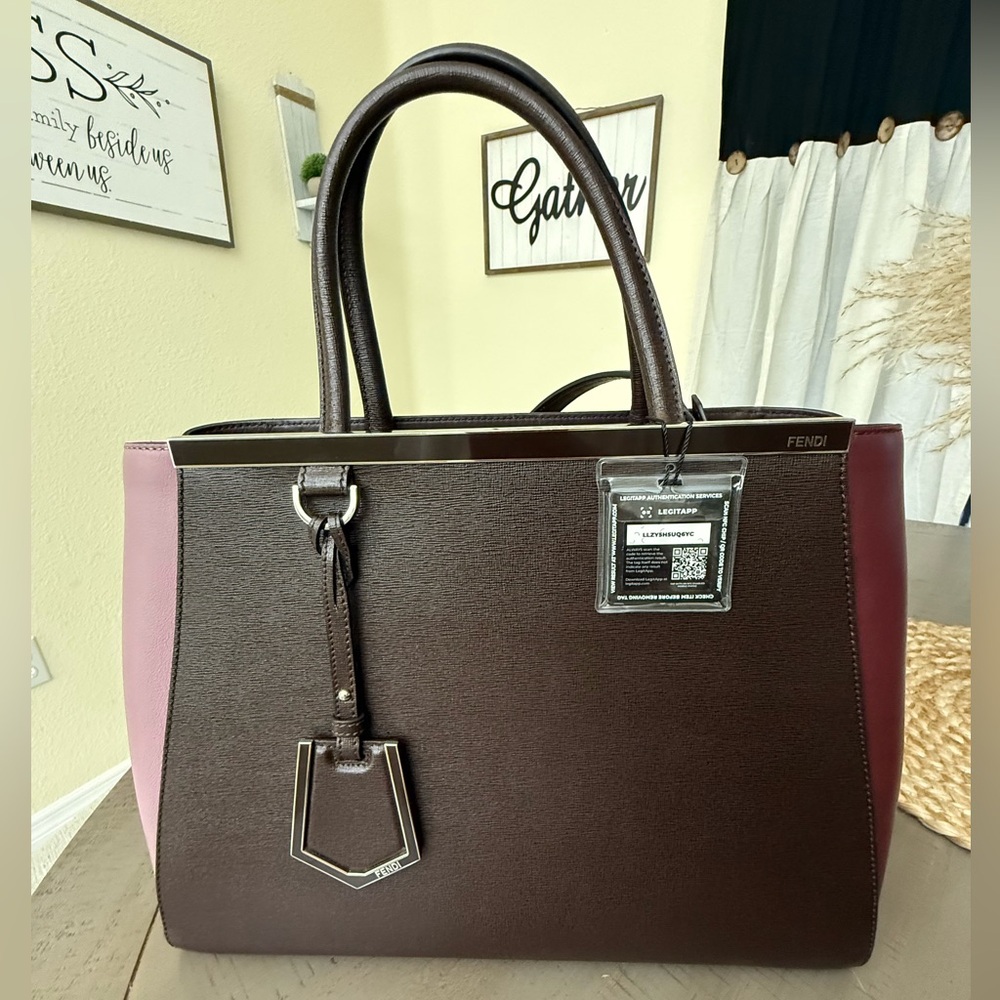 Authentic FENDI Tri-Color 2Jours Large Satchel | COA | Dust Bag | Strap Included - Picture 2 of 12